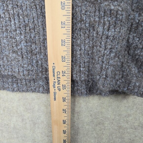 L.L. Bean Womens Gray Wool Blend Turtleneck Sweater Size XL Soft & Warm Knit - Picture 6 of 7
